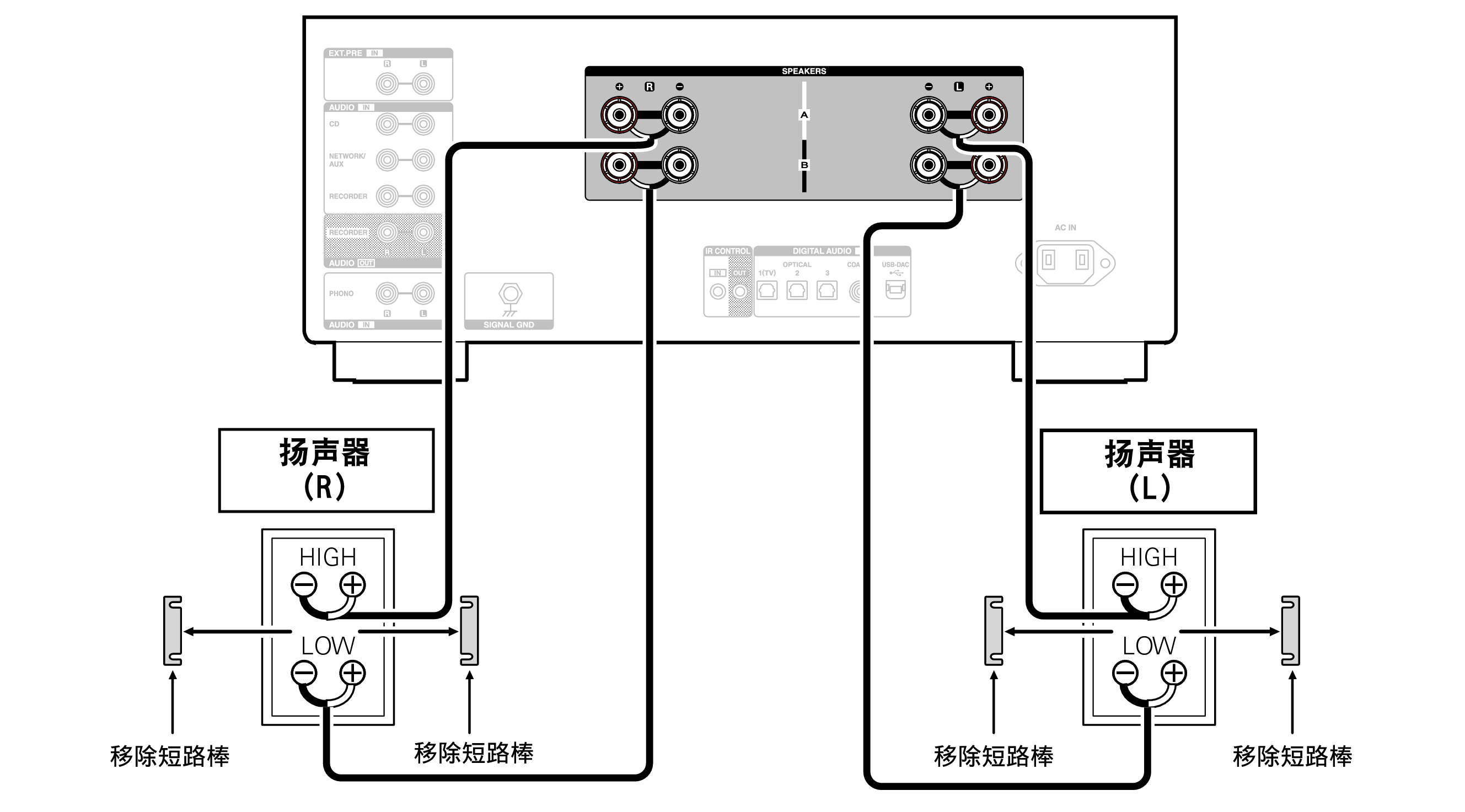 Conne biwiring PMA3000NE